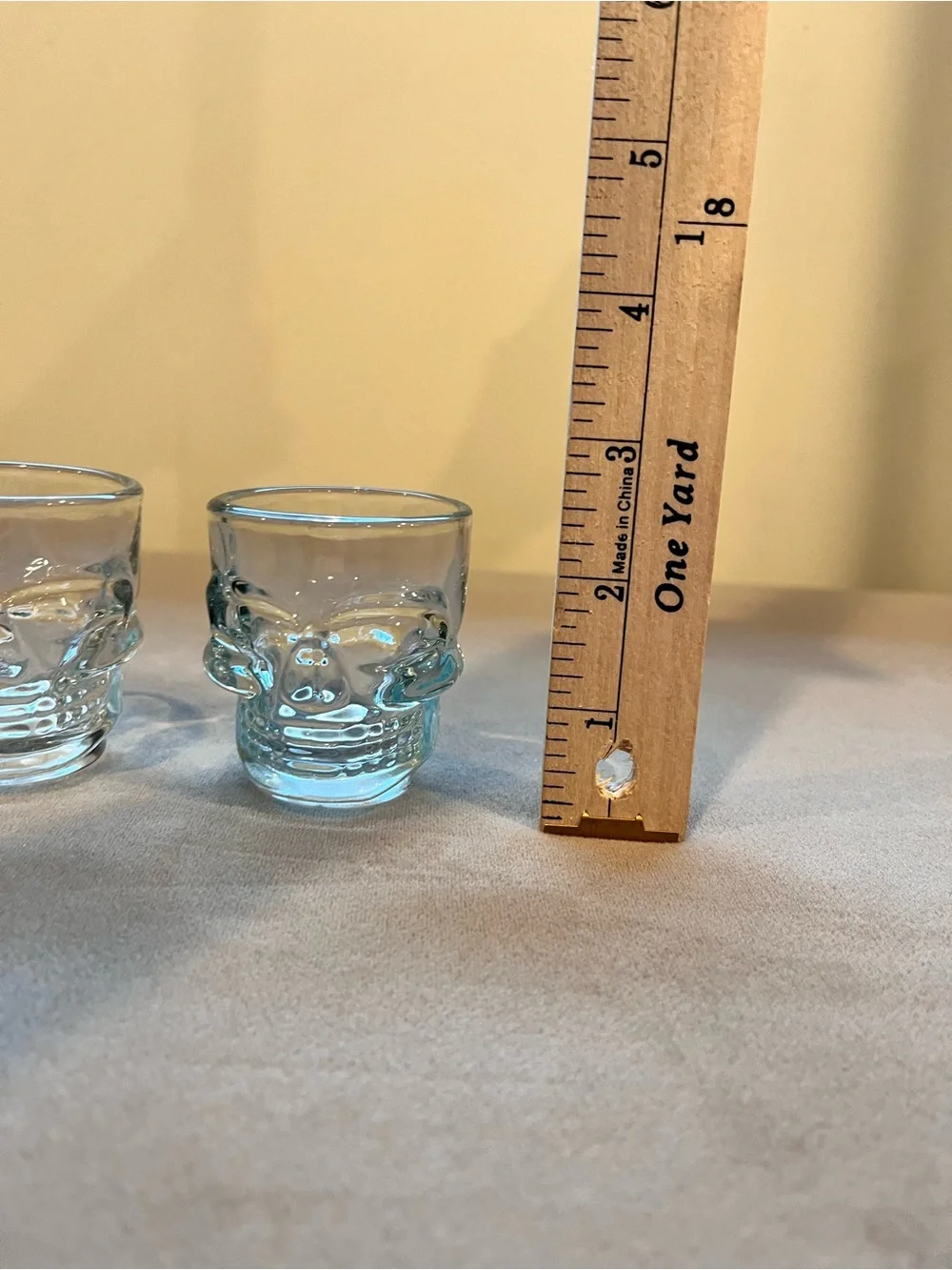 Clear Skull Shot Glasses - Set of 2